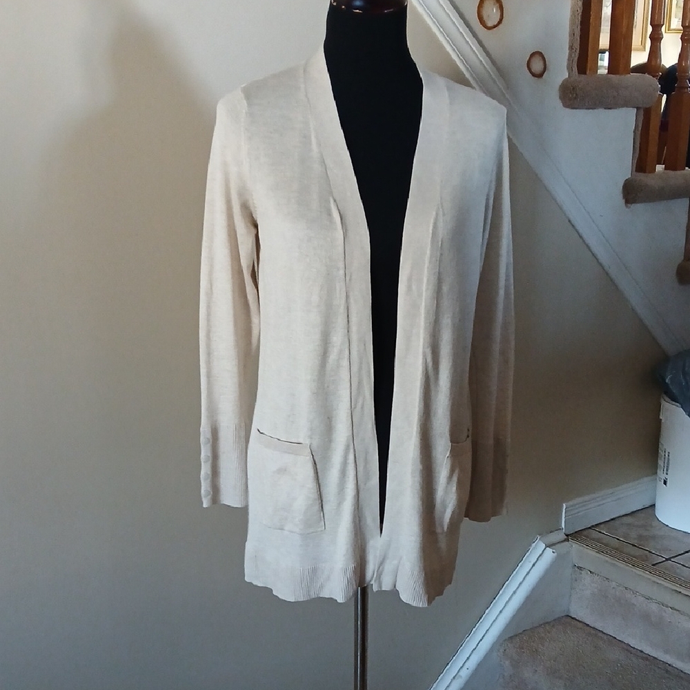 💓3/$15 Cleo Cream Open-Front Cardigan